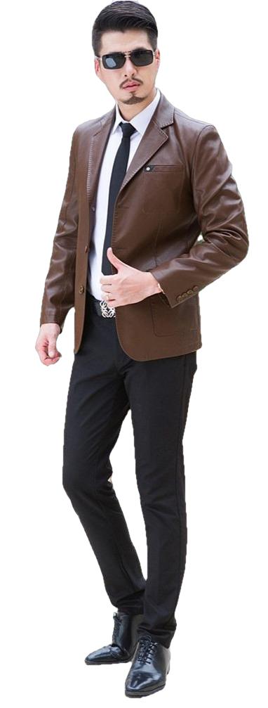 Everyday Men's Sheep Leather Blazer – Slim Fit Classic Jacket