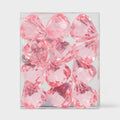 Valentine's Day - 2" PINK Acrylic Diamond Ornaments - SET OF 12